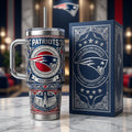 New England Patriots 40oz Tumbler with Lid and Straw
