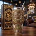 San Diego Padres 40oz Tumbler with Lid and Straw