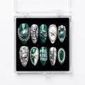 Philadelphia Eagles Handmade Press On Nails | Reusable 3D Nail Set