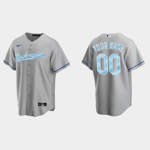 Custom Los Angeles Dodgers 2022 Replica Jersey - Gray