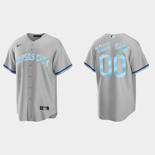 Custom Kansas City Royals 2022 Replica Jersey - Gray