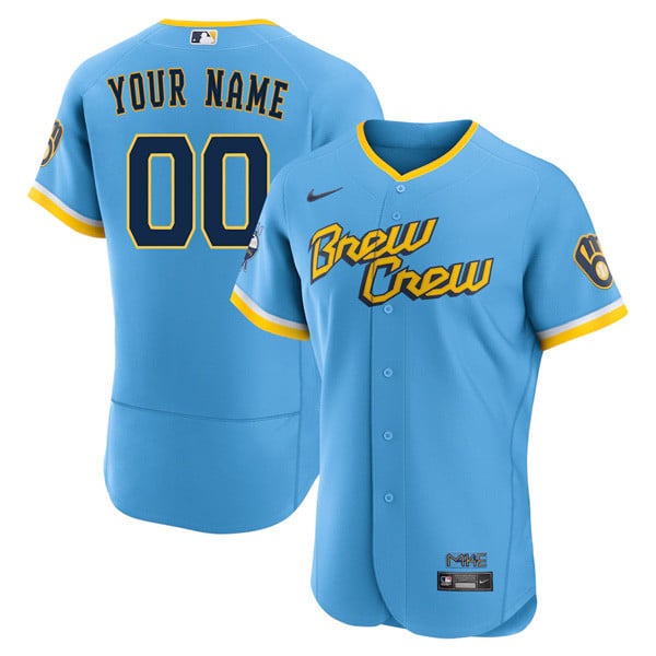 Milwaukee Brewers Custom City Connect Jersey – All Stitched