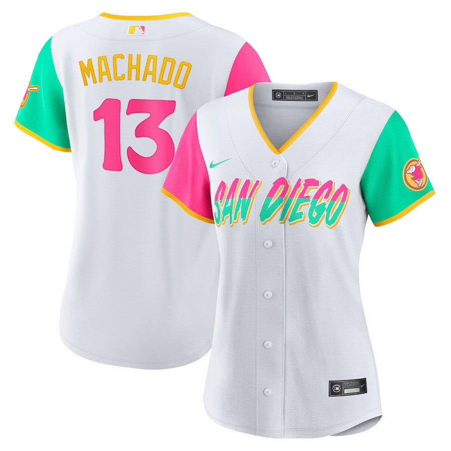 Women's San Diego Padres White 2022 City Connect Player Jersey - All Stitched