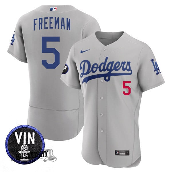 Men’s Los Angeles Dodgers Vin Scully Tribute Flex Base Jersey – All Stitched