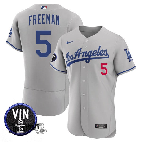 Men’s Los Angeles Dodgers Vin Scully Tribute Flex Base Jersey – All Stitched