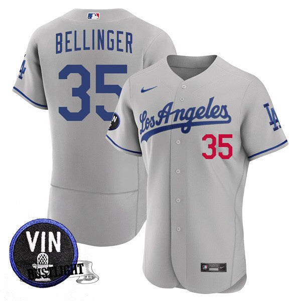 Men’s Los Angeles Dodgers Vin Scully Tribute Flex Base Jersey – All Stitched