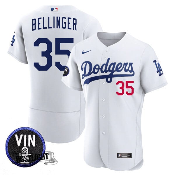 Men’s Los Angeles Dodgers Vin Scully Tribute Flex Base Jersey – All Stitched
