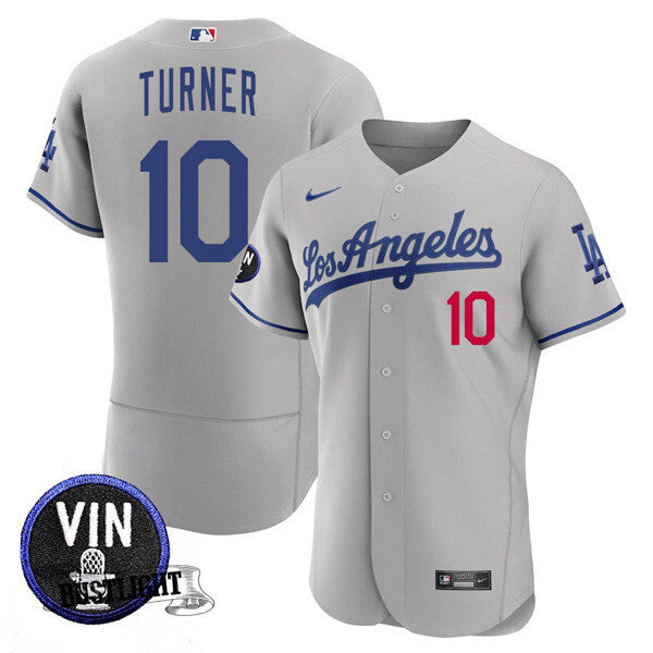 Men’s Los Angeles Dodgers Vin Scully Tribute Flex Base Jersey – All Stitched