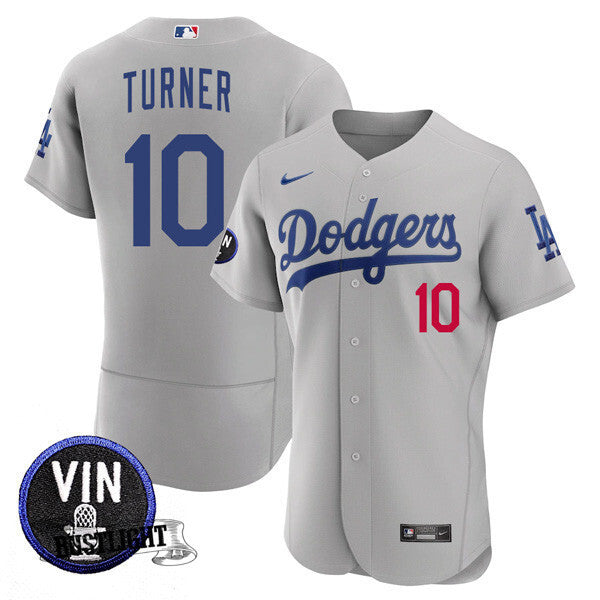 Men’s Los Angeles Dodgers Vin Scully Tribute Flex Base Jersey – All Stitched