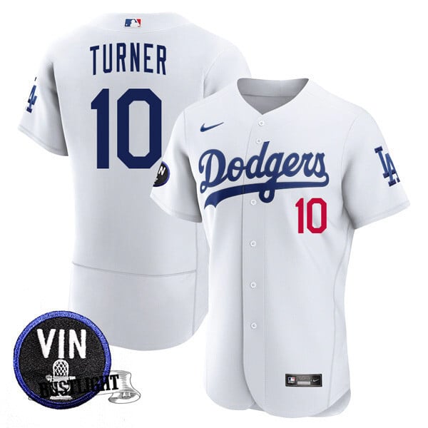 Men’s Los Angeles Dodgers Vin Scully Tribute Flex Base Jersey – All Stitched