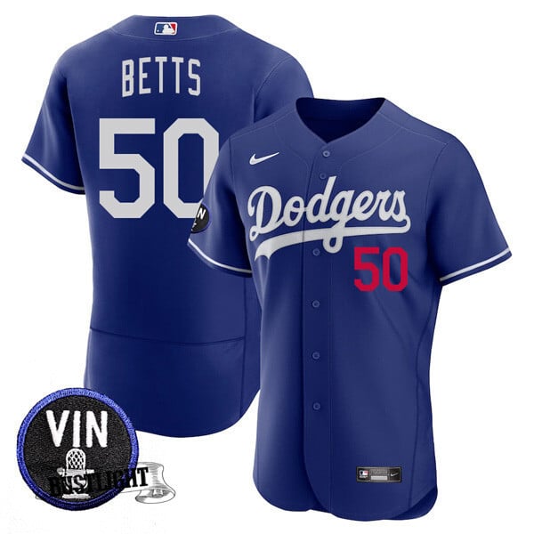 Men’s Los Angeles Dodgers Vin Scully Tribute Flex Base Jersey – All Stitched