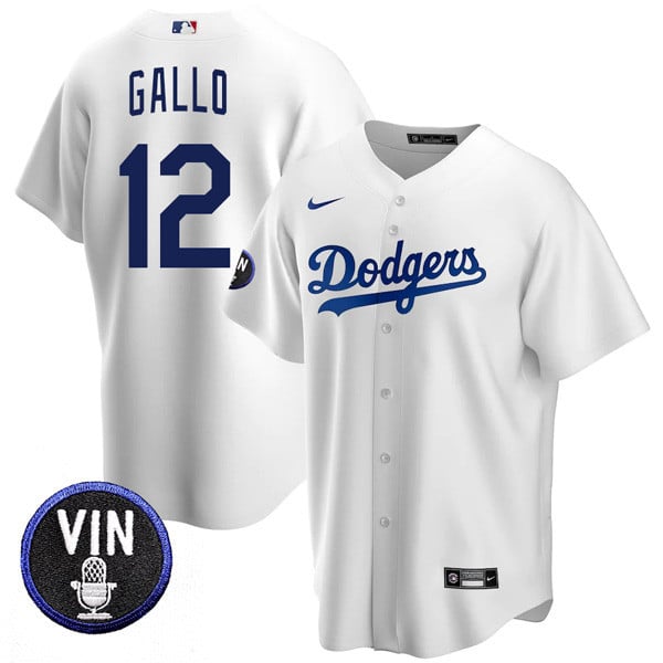 Men’s Los Angeles Dodgers Vin Scully Tribute Cool Base Jersey – All Stitched