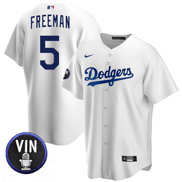 Men’s Los Angeles Dodgers Vin Scully Tribute Cool Base Jersey – All Stitched