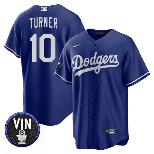 Men’s Los Angeles Dodgers Vin Scully Tribute Cool Base Jersey – All Stitched
