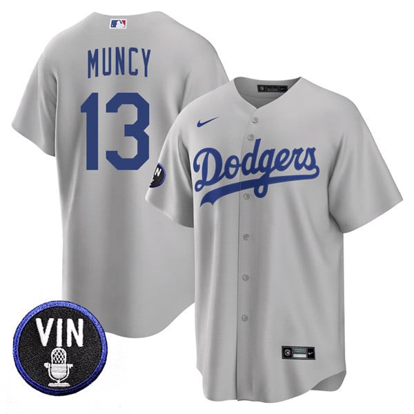 Men’s Los Angeles Dodgers Vin Scully Tribute Cool Base Jersey – All Stitched