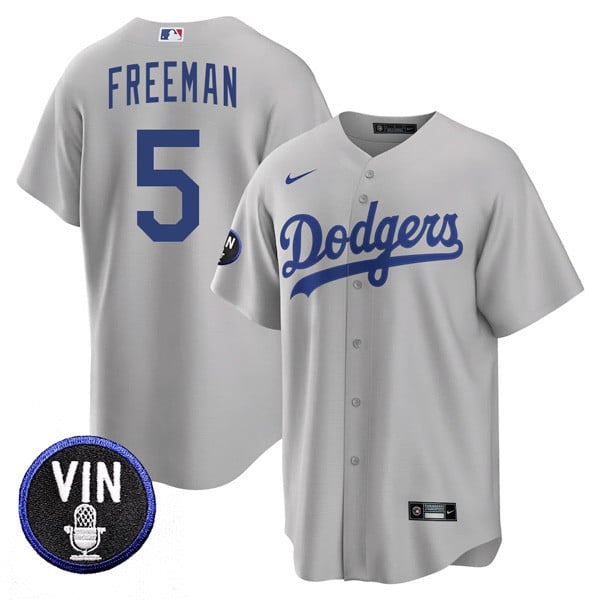 Men’s Los Angeles Dodgers Vin Scully Tribute Cool Base Jersey – All Stitched