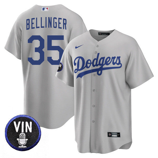 Men’s Los Angeles Dodgers Vin Scully Tribute Cool Base Jersey – All Stitched
