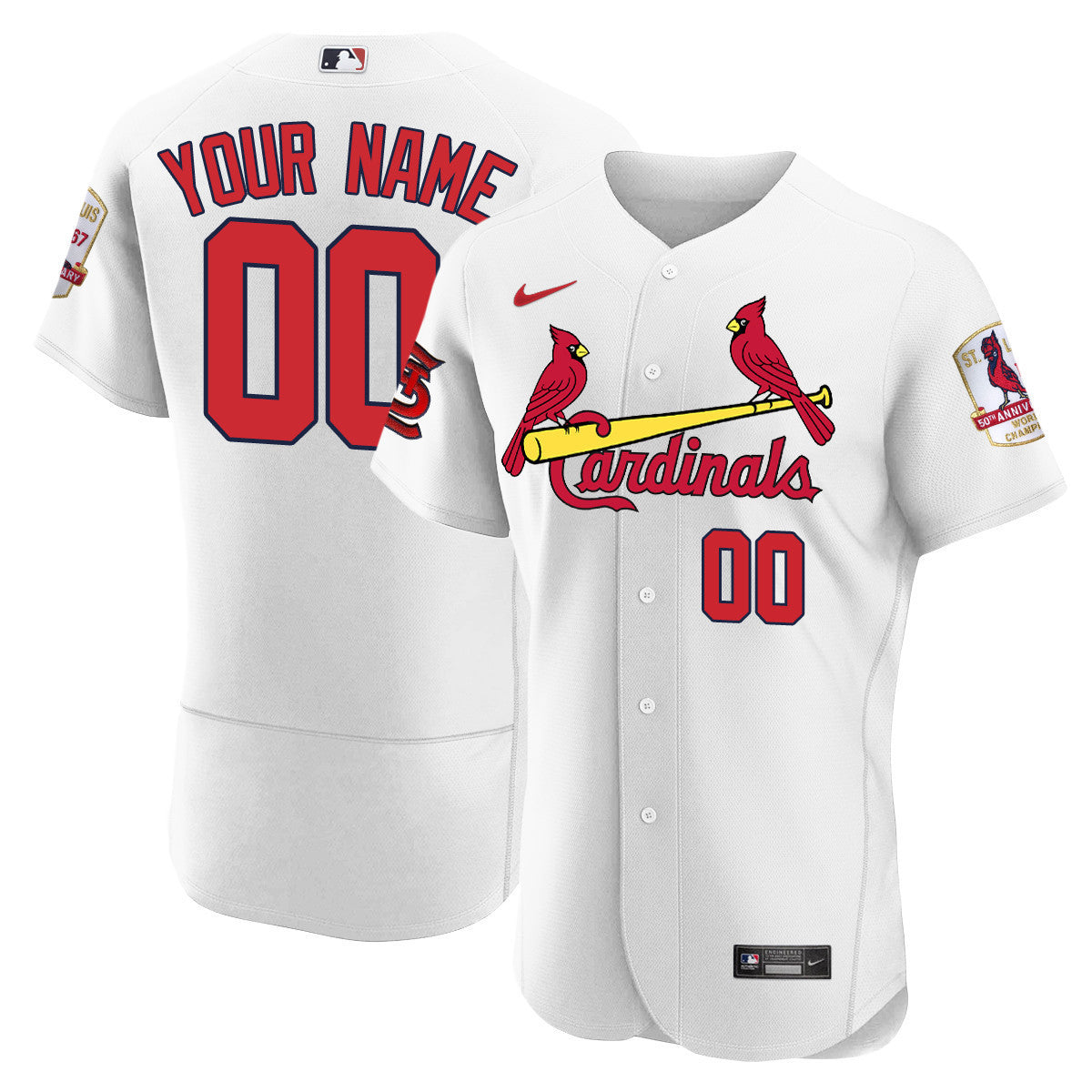 Youth's St. Louis Cardinals Custom 1967 World Series Champions Jersey – All Stitched
