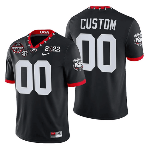 Custom Georgia Bulldogs CFP National Champions Jersey - All Stitched