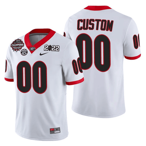 Custom Georgia Bulldogs CFP National Champions Jersey - All Stitched