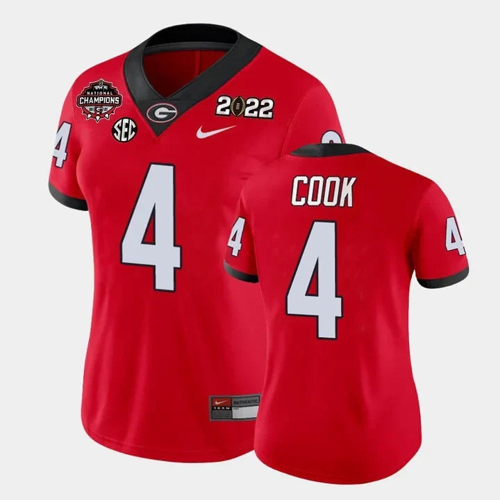 Women's Georgia Bulldogs CFP National Champions Jersey - All Stitched