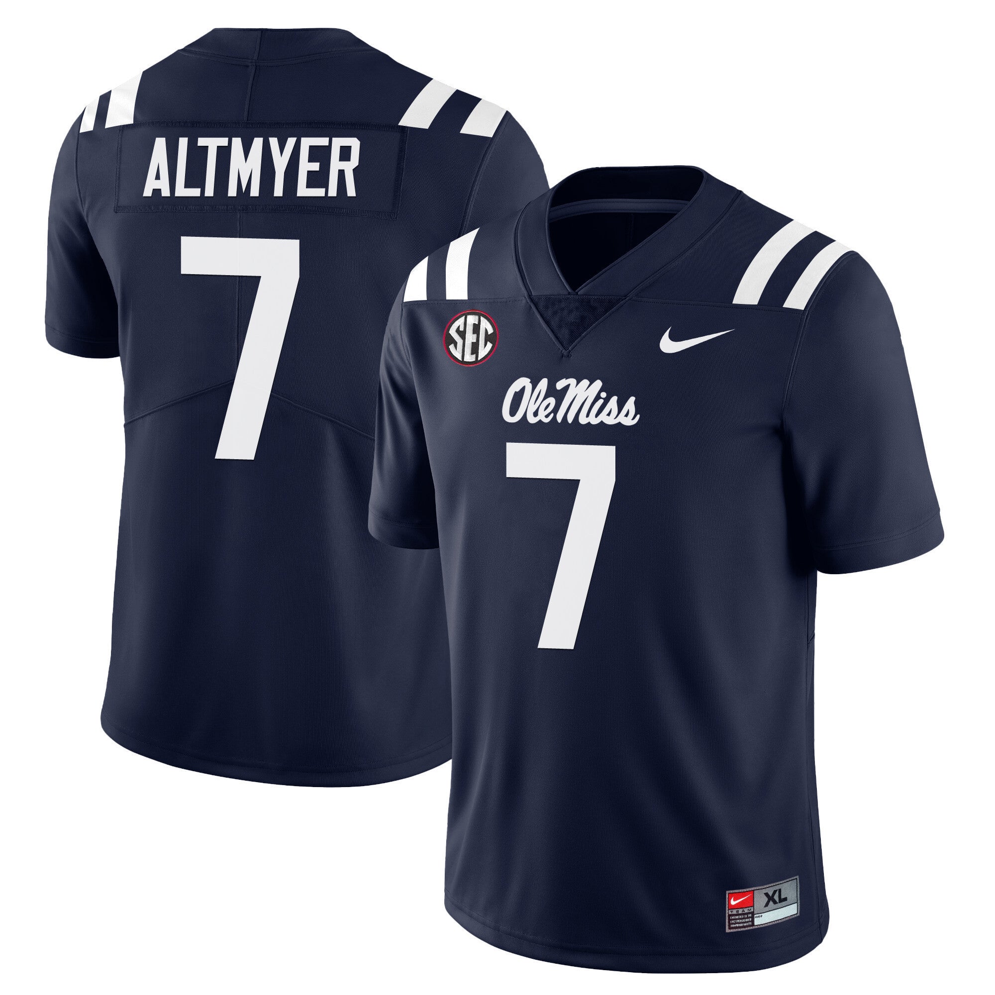 Youth's Ole Miss Rebels Football Players Limited Jersey - All Stitched