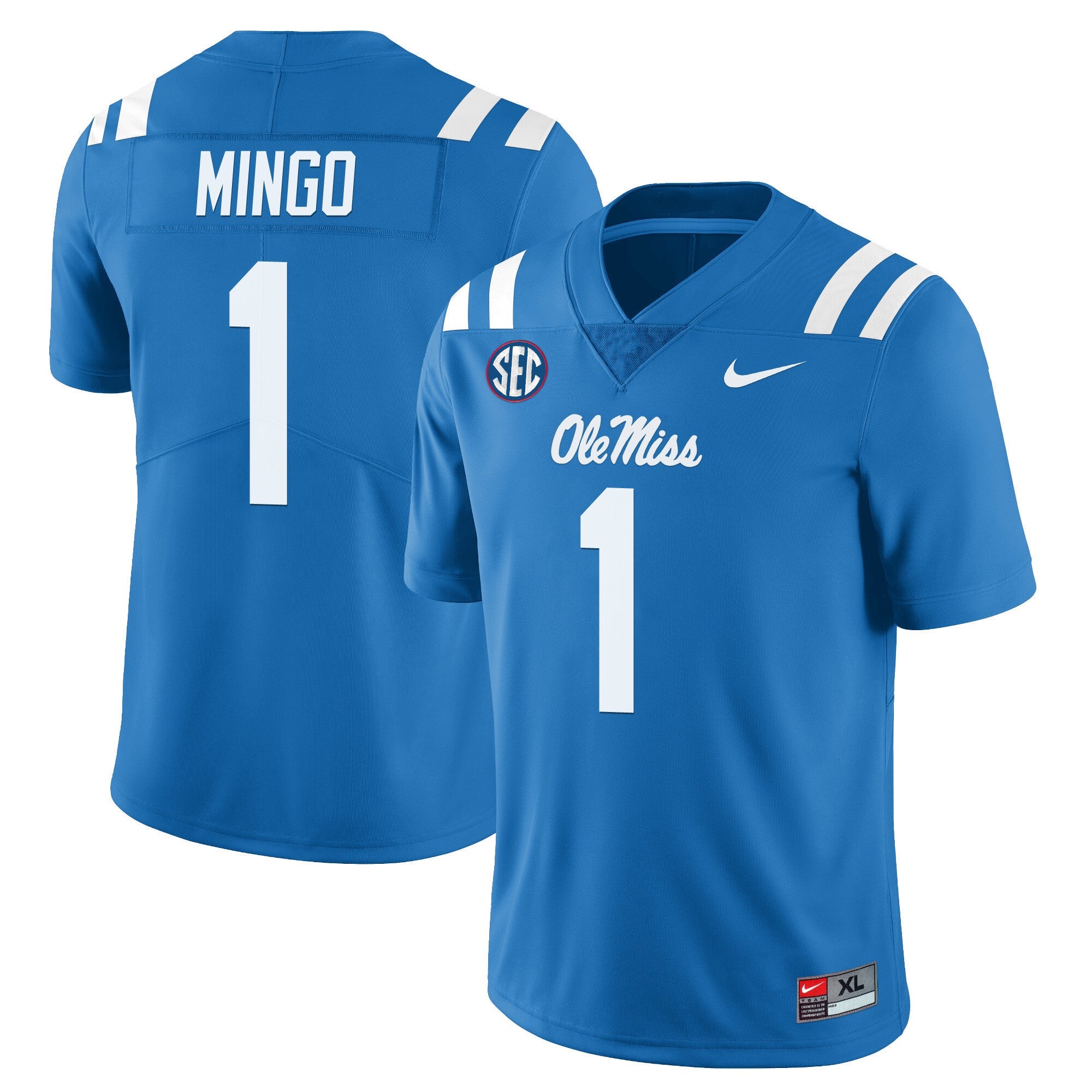 Youth's Ole Miss Rebels Football Players Limited Jersey - All Stitched