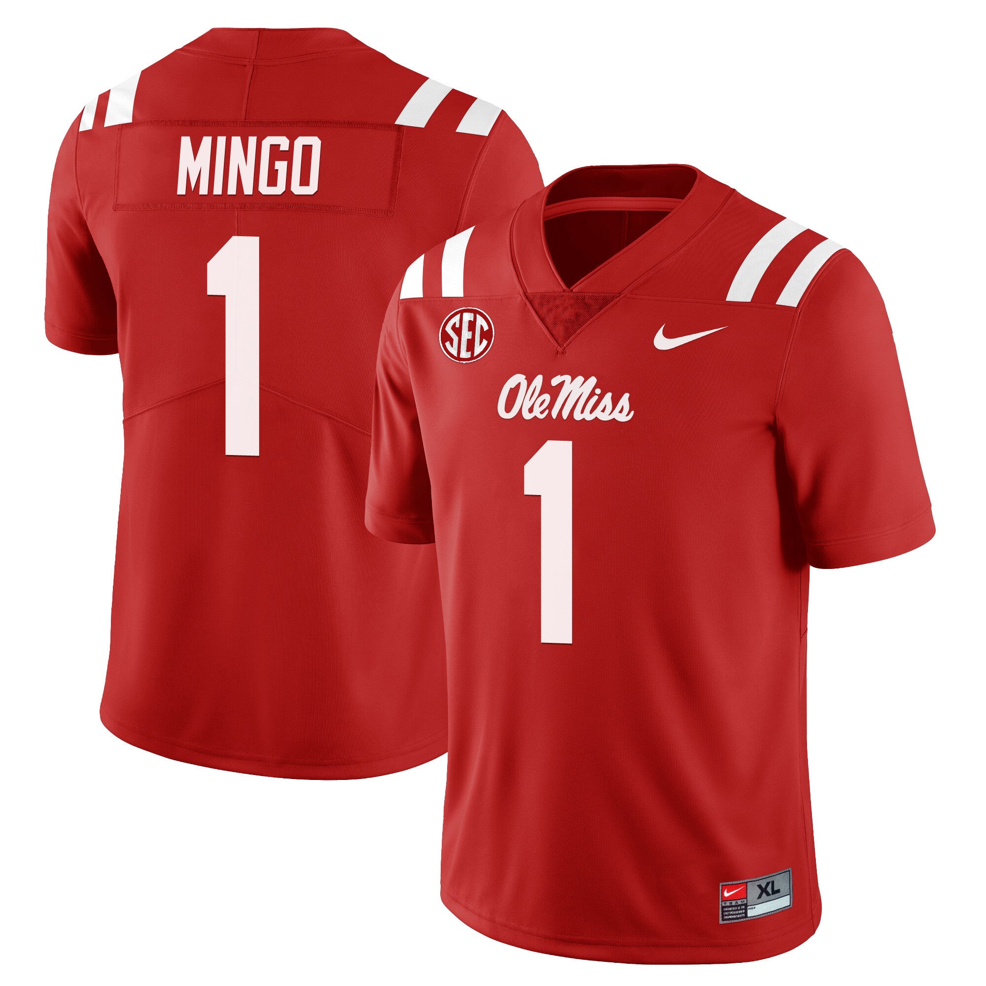 Youth's Ole Miss Rebels Football Players Limited Jersey - All Stitched