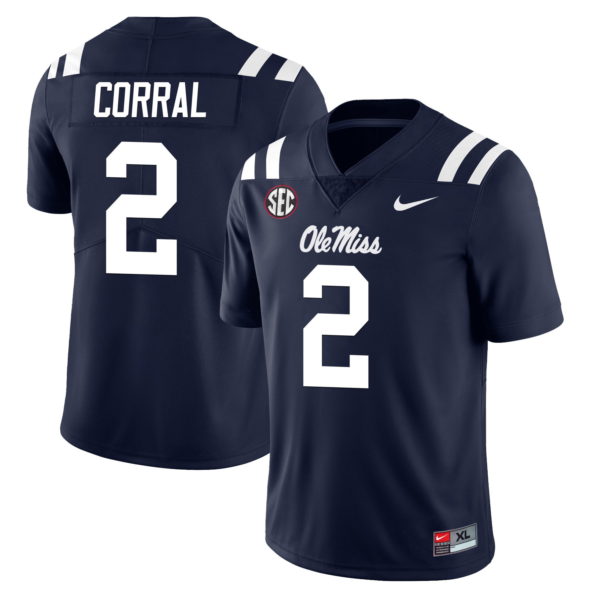 Youth's Ole Miss Rebels Football Players Limited Jersey - All Stitched