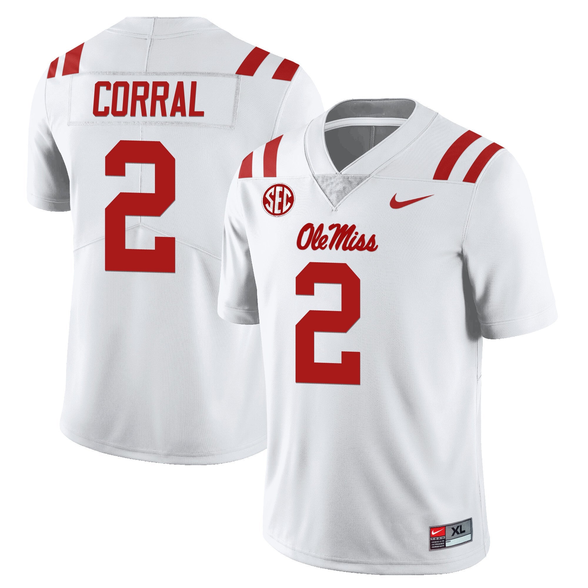 Youth's Ole Miss Rebels Football Players Limited Jersey - All Stitched