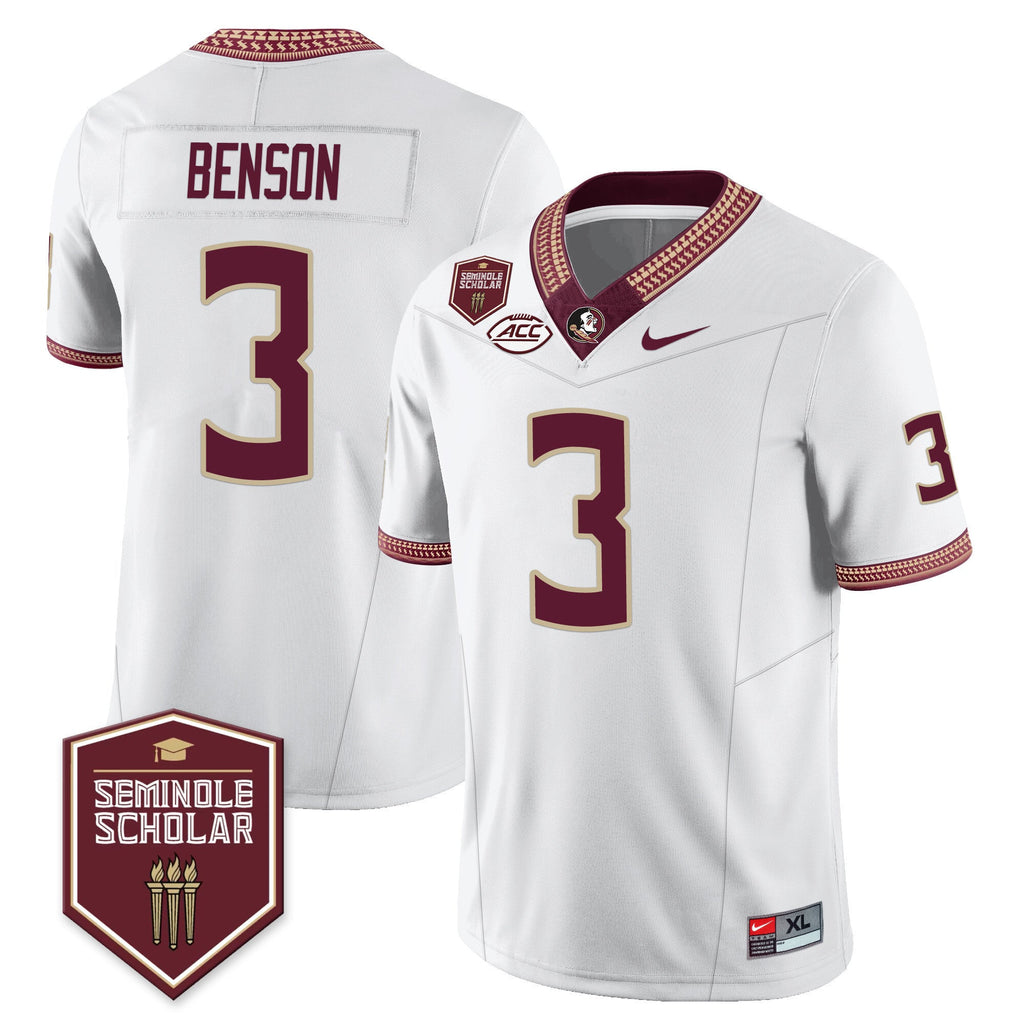 Men’s Florida State Seminoles Football Vapor Jersey – All Stitched