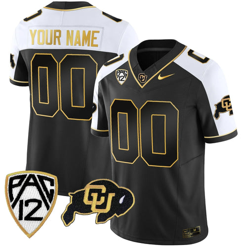 Colorado Buffaloes Vapor Limited Gold Custom Jersey – All Stitched