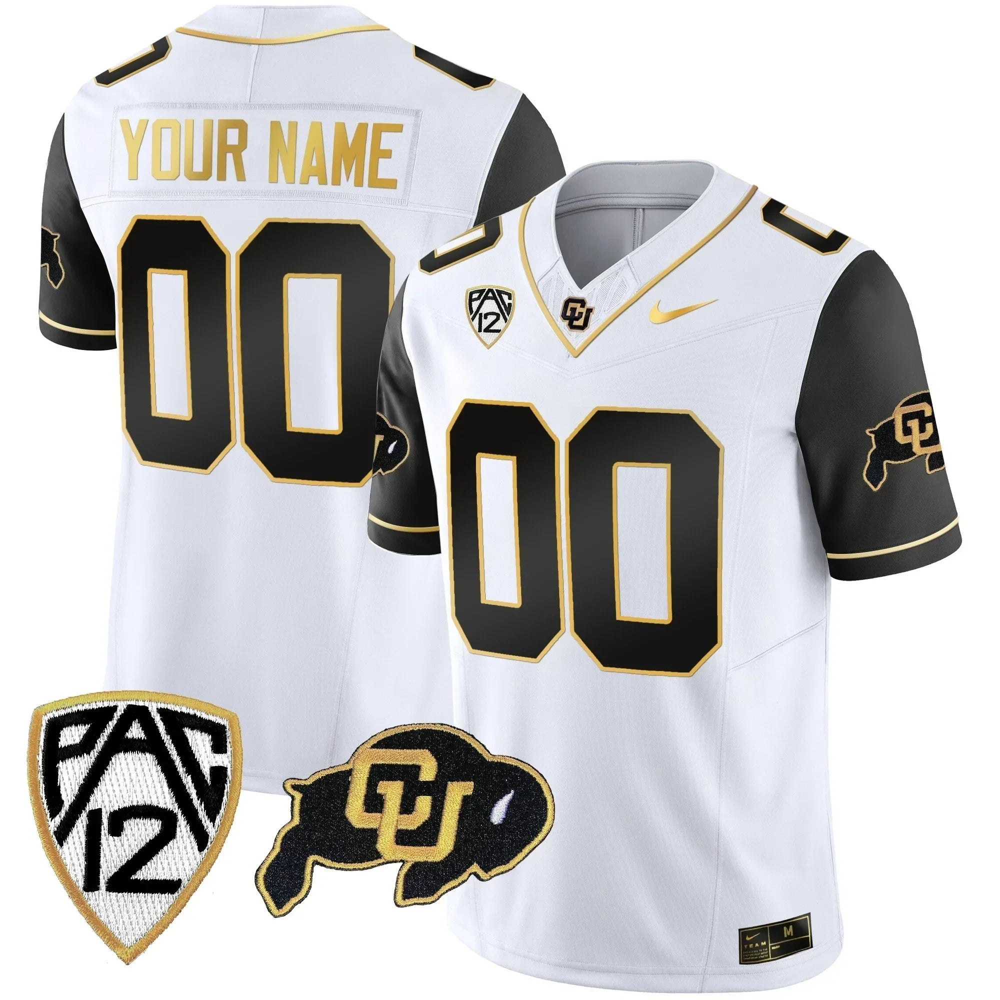 Colorado Buffaloes Vapor Limited Gold Custom Jersey ? All Stitched
