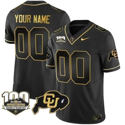 Colorado Buffaloes Vapor Custom Jersey – 100th Seasons At Folsom Field