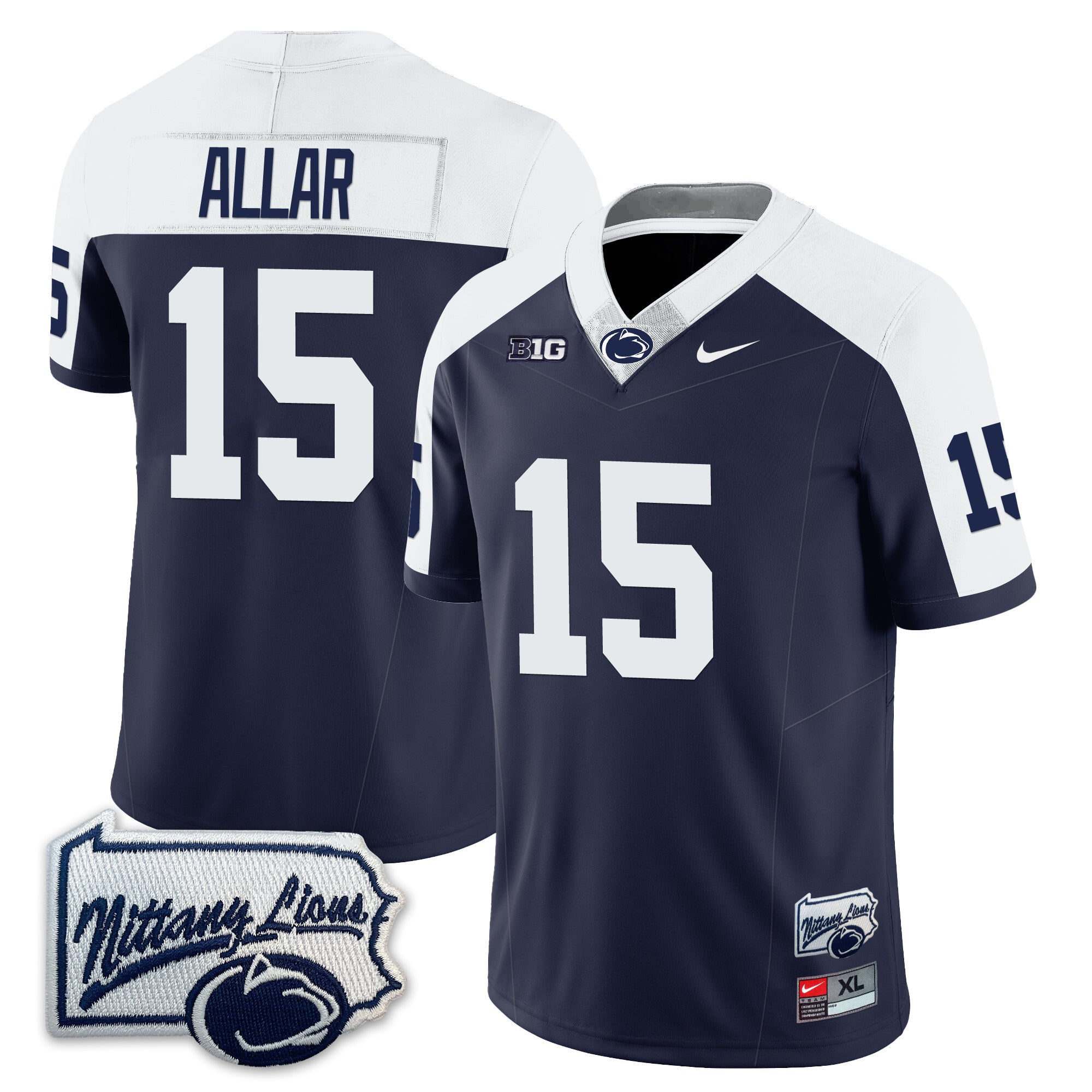 Men’s Penn State Nittany Lions Football Jersey - Pennsylvania Map