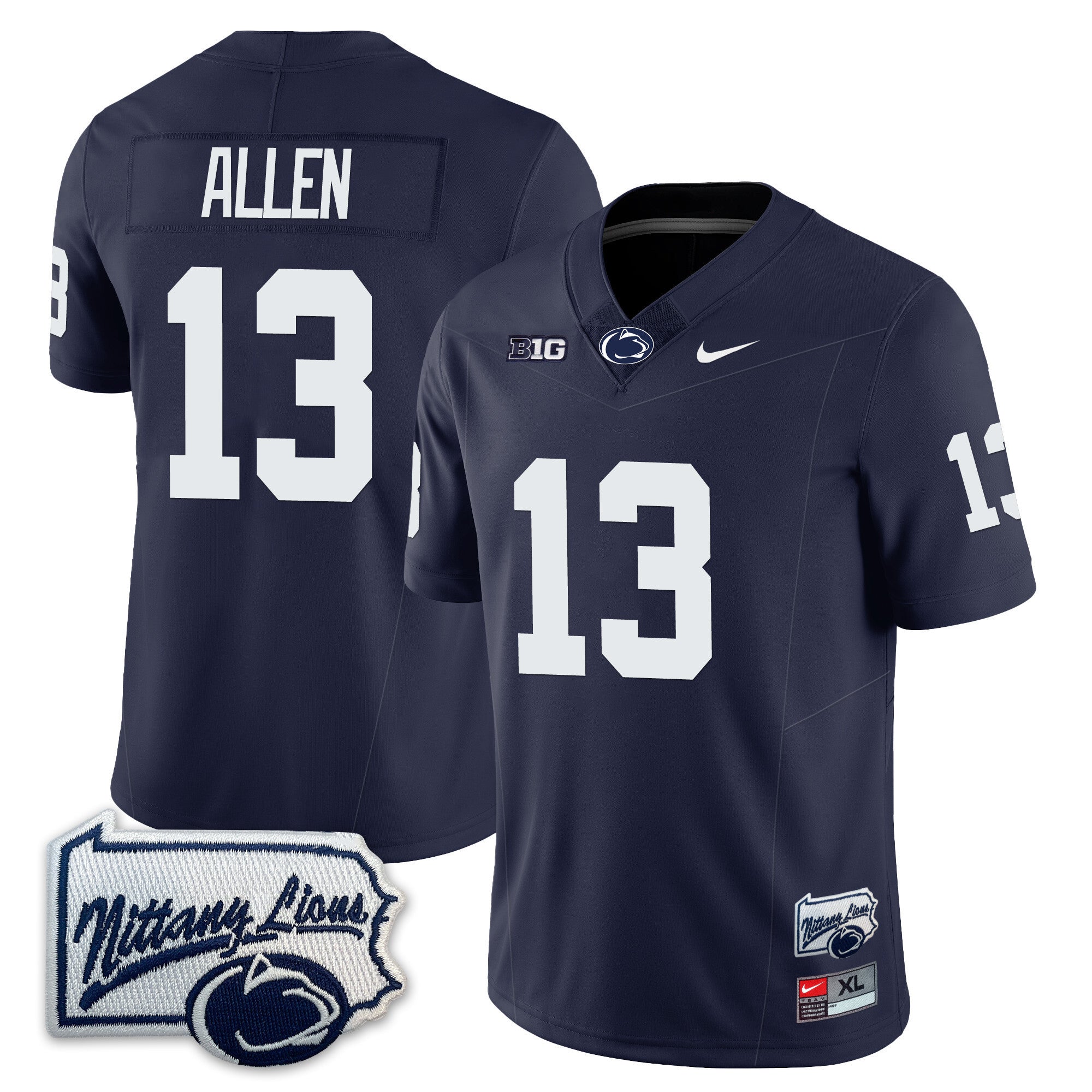 Men’s Penn State Nittany Lions Football Jersey - Pennsylvania Map