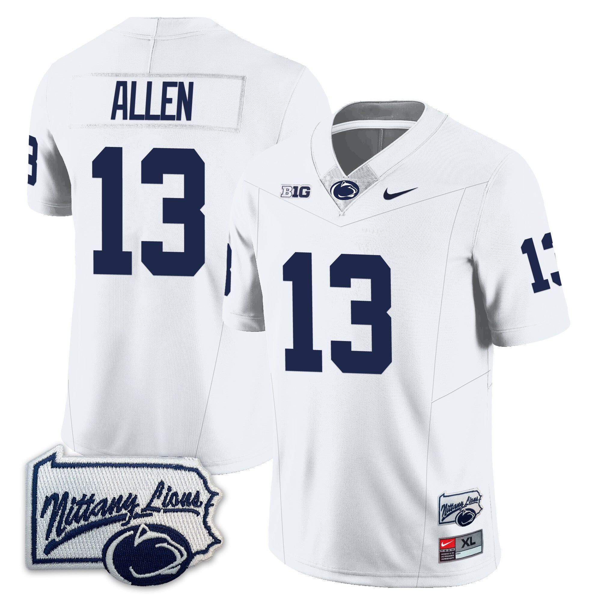 Men’s Penn State Nittany Lions Football Jersey - Pennsylvania Map