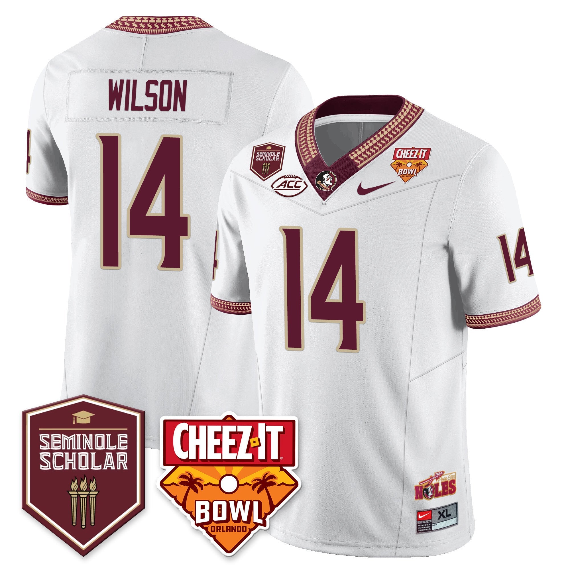 Youth’s Florida State Seminoles Football Vapor Jersey – All Stitched