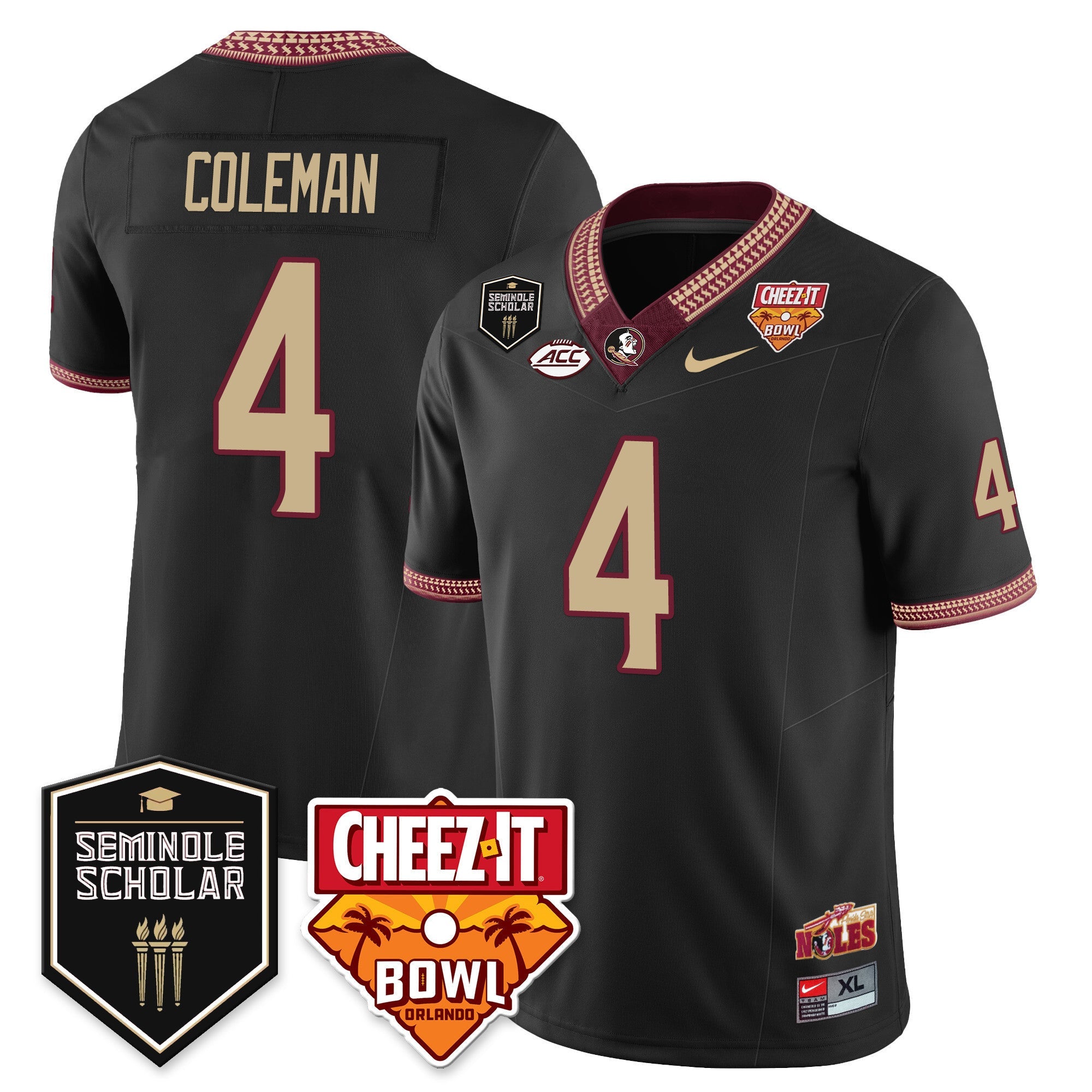 Youth’s Florida State Seminoles Football Vapor Jersey – All Stitched