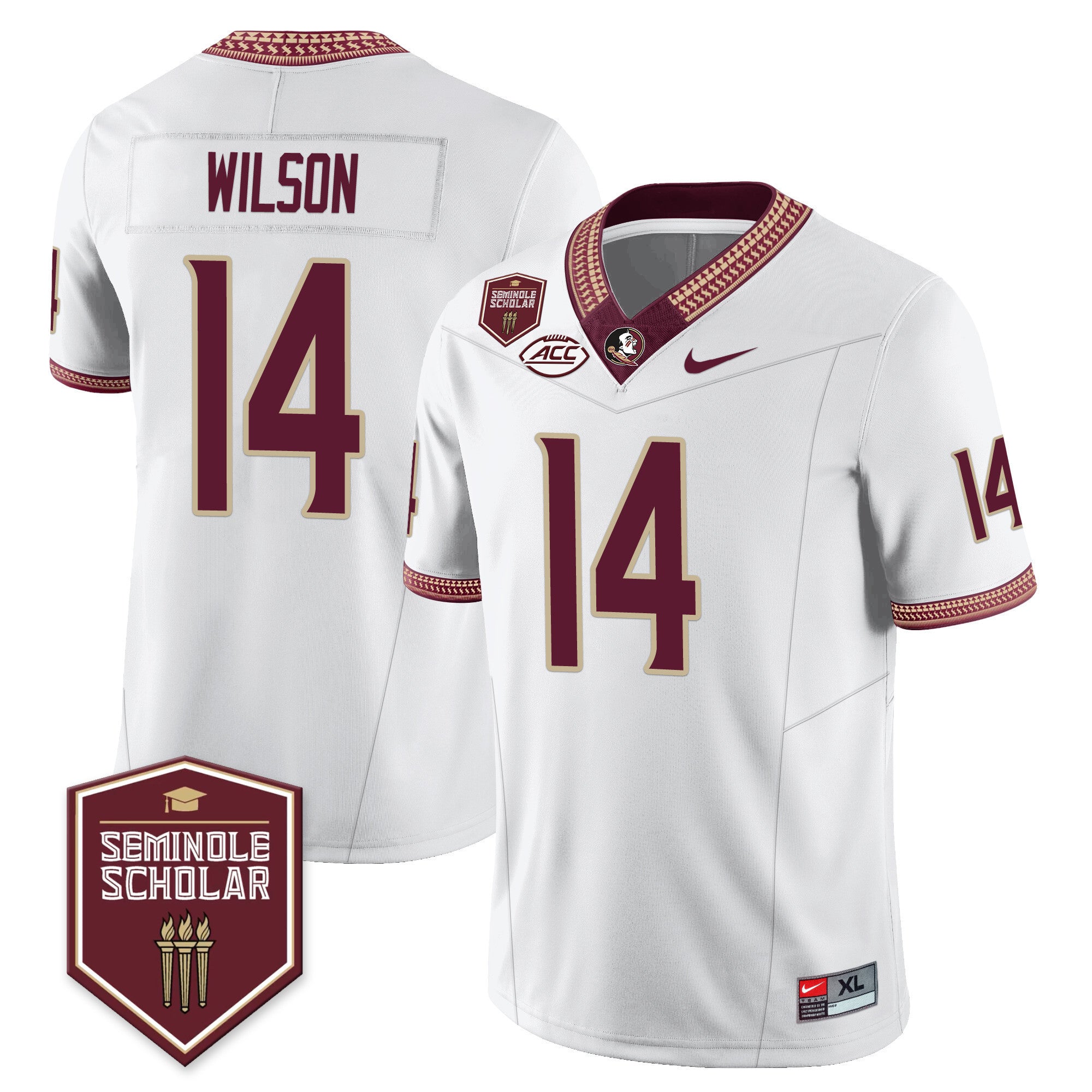 Youth’s Florida State Seminoles Football Vapor Jersey – All Stitched