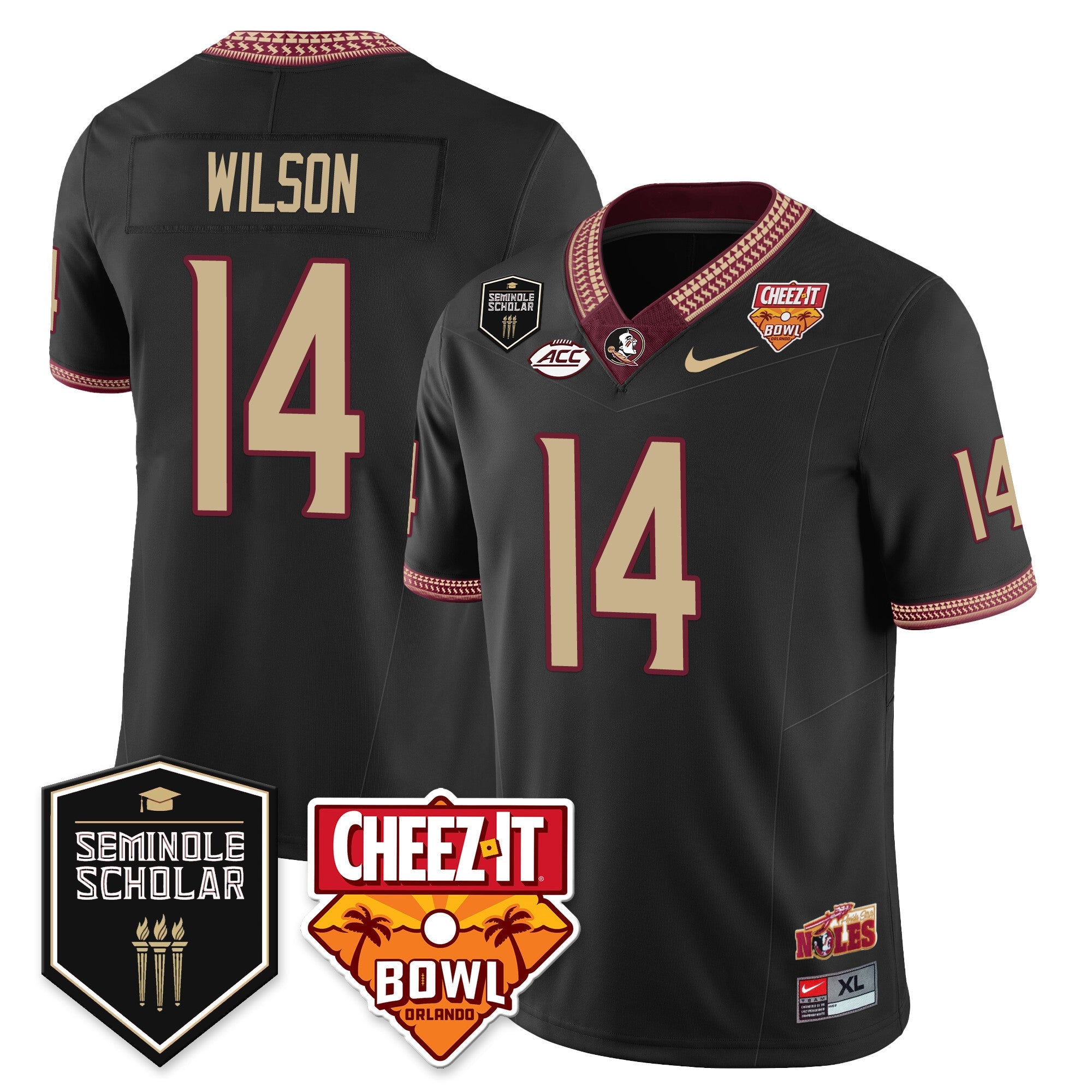 Youth’s Florida State Seminoles Football Vapor Jersey – All Stitched
