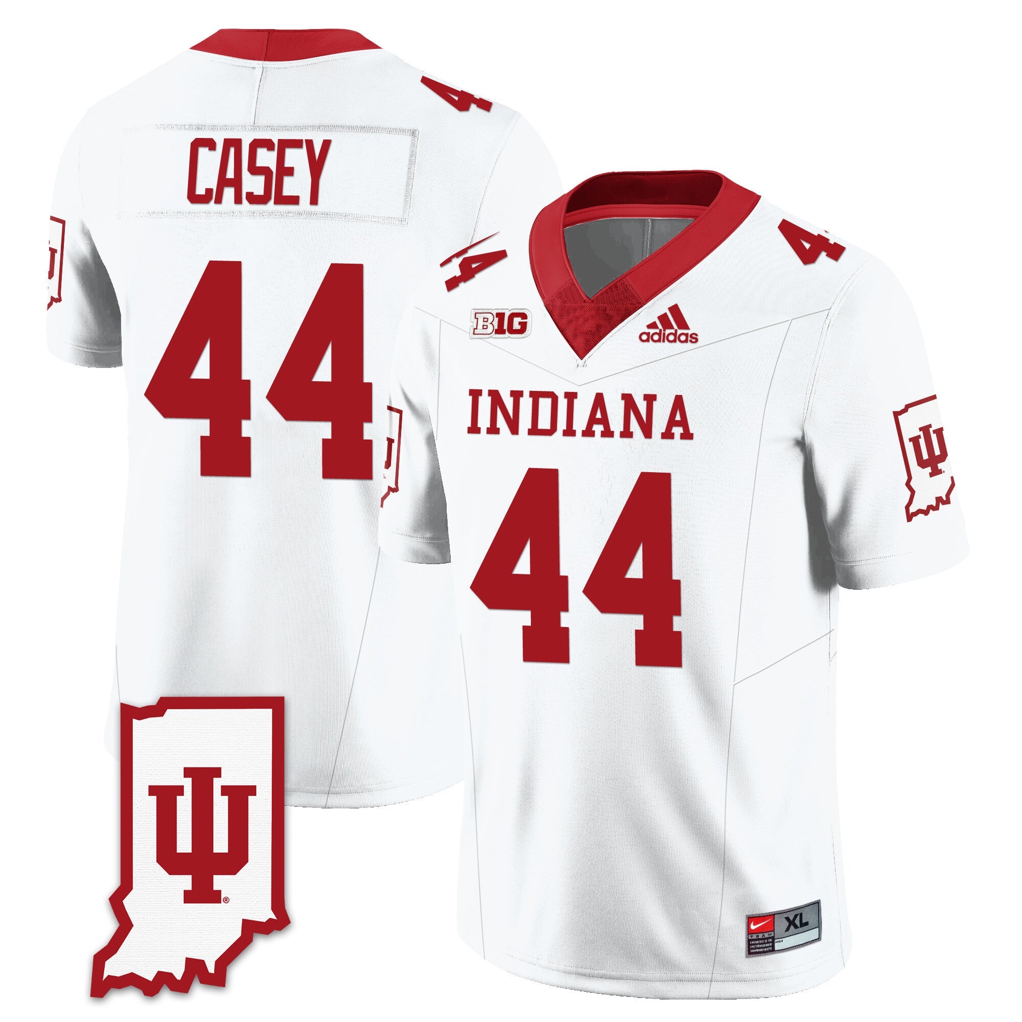 Men's Indiana Hoosiers Football Jersey All Stitched - Indiana Map
