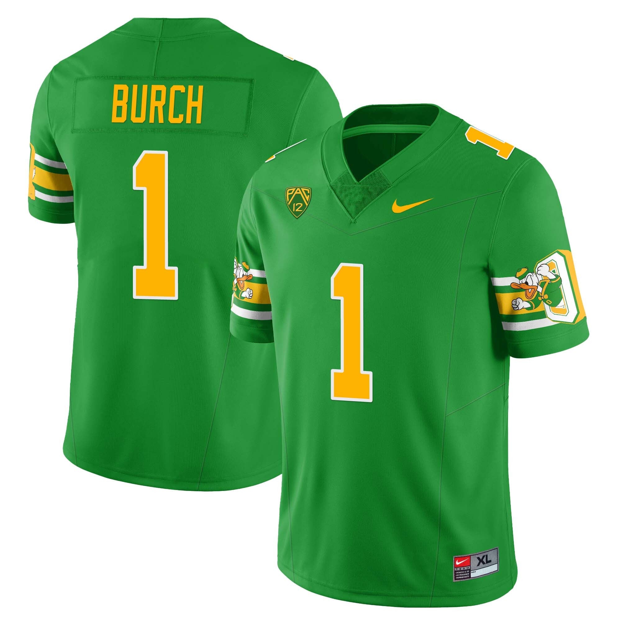 Men’s Oregon Ducks ‘Mighty Oregon’ Throwback Football Uniforms – All Stitched