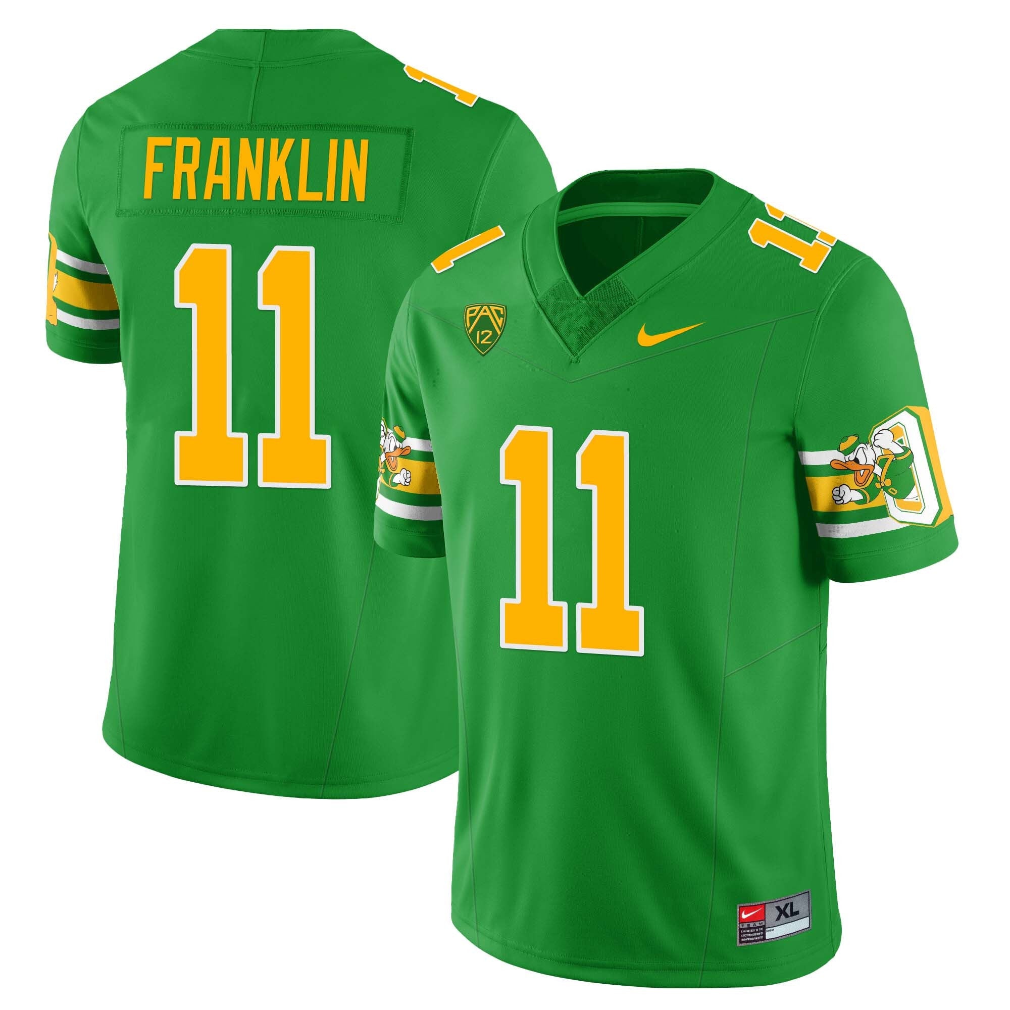 Men’s Oregon Ducks ‘Mighty Oregon’ Throwback Football Uniforms – All Stitched