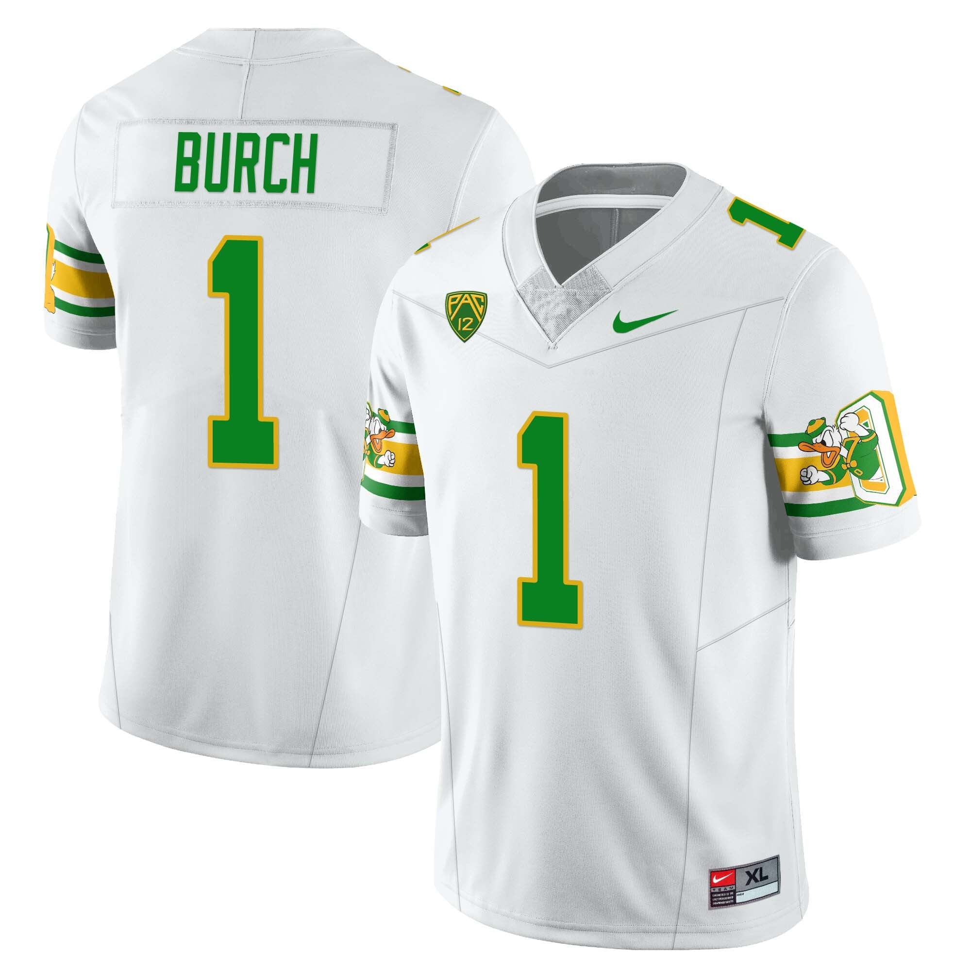Men’s Oregon Ducks ‘Mighty Oregon’ Throwback Football Uniforms – All Stitched
