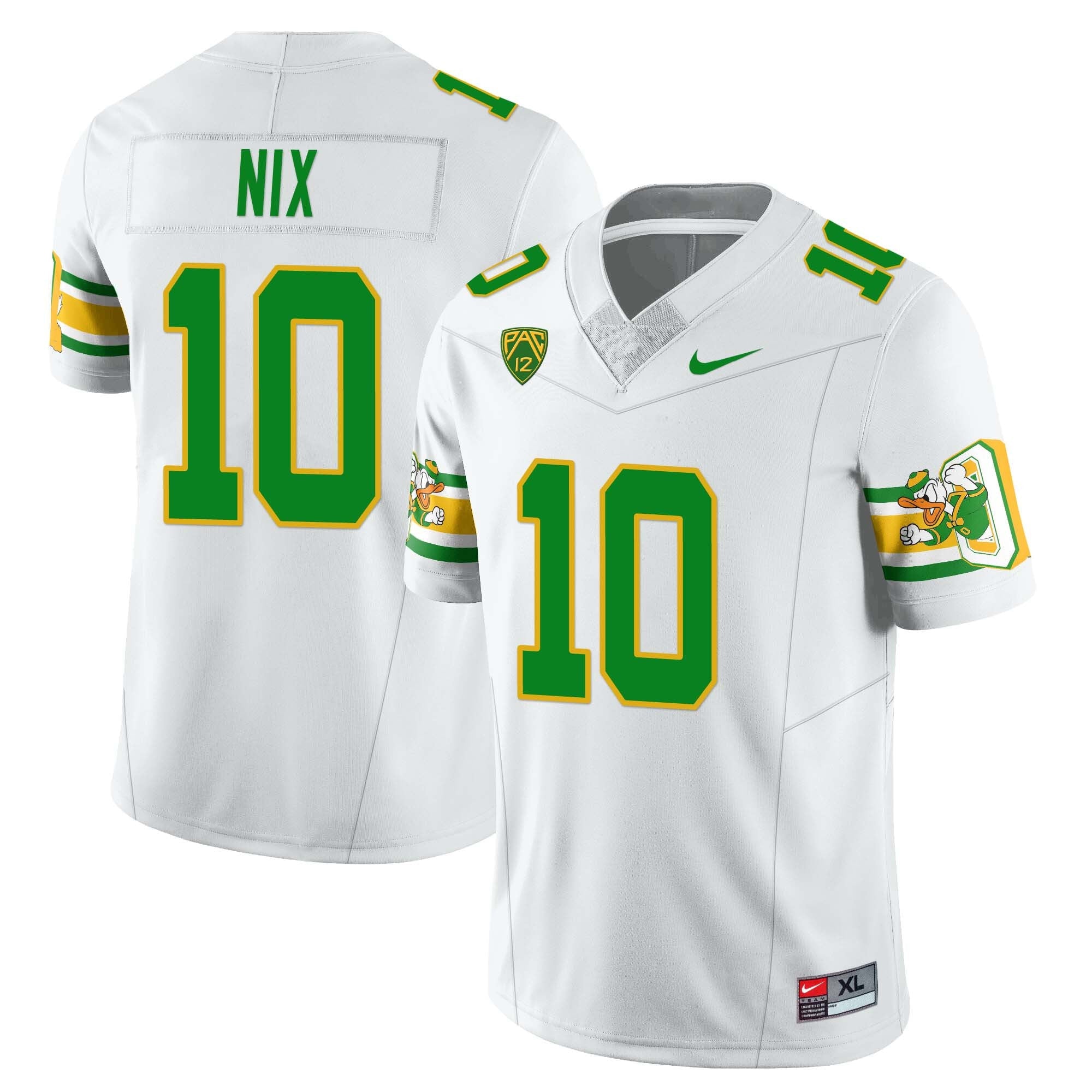 Men’s Oregon Ducks ‘Mighty Oregon’ Throwback Football Uniforms – All Stitched