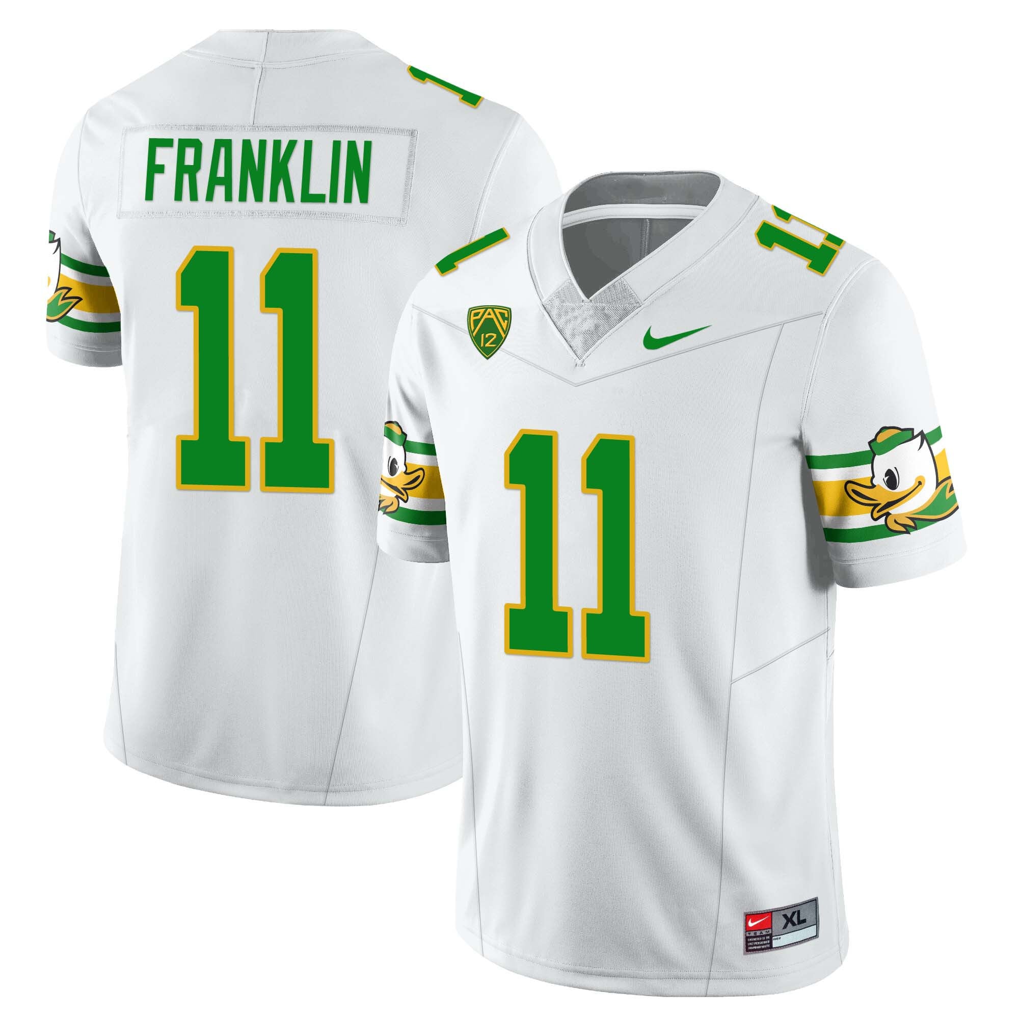 Women’s Oregon Ducks ‘Mighty Oregon’ Throwback Football Jersey – All Stitched