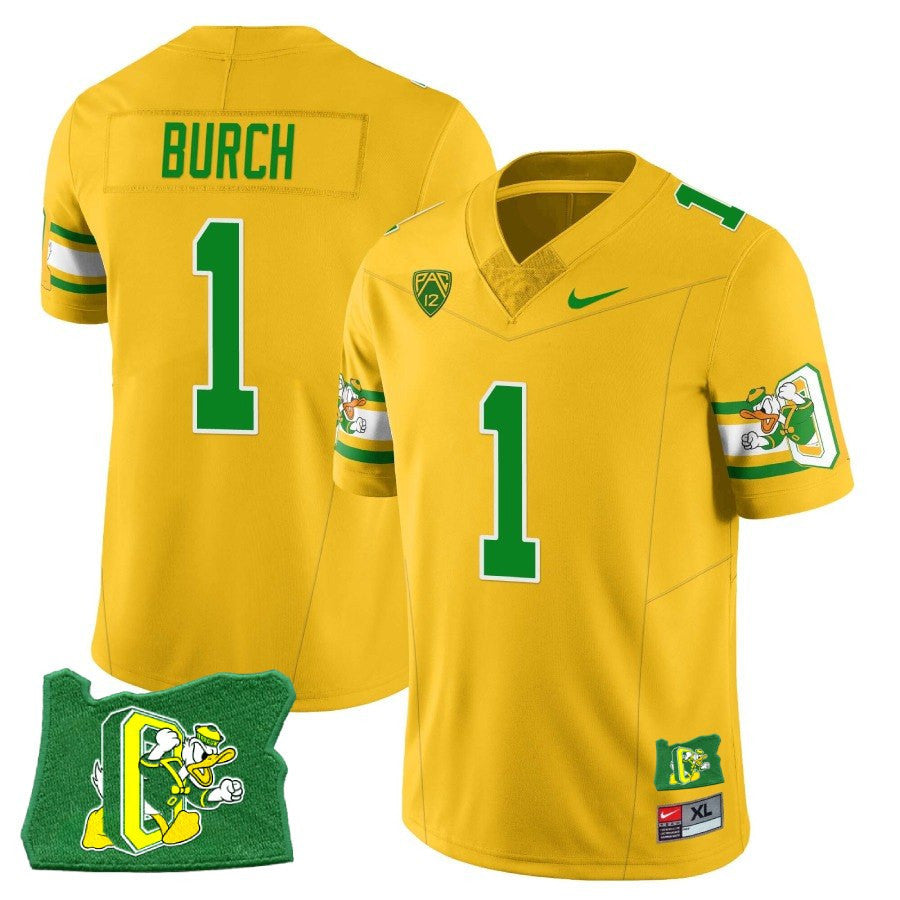 Men’s Oregon Ducks ‘Mighty Oregon’ Throwback Football Stitched Jersey – Oregon State