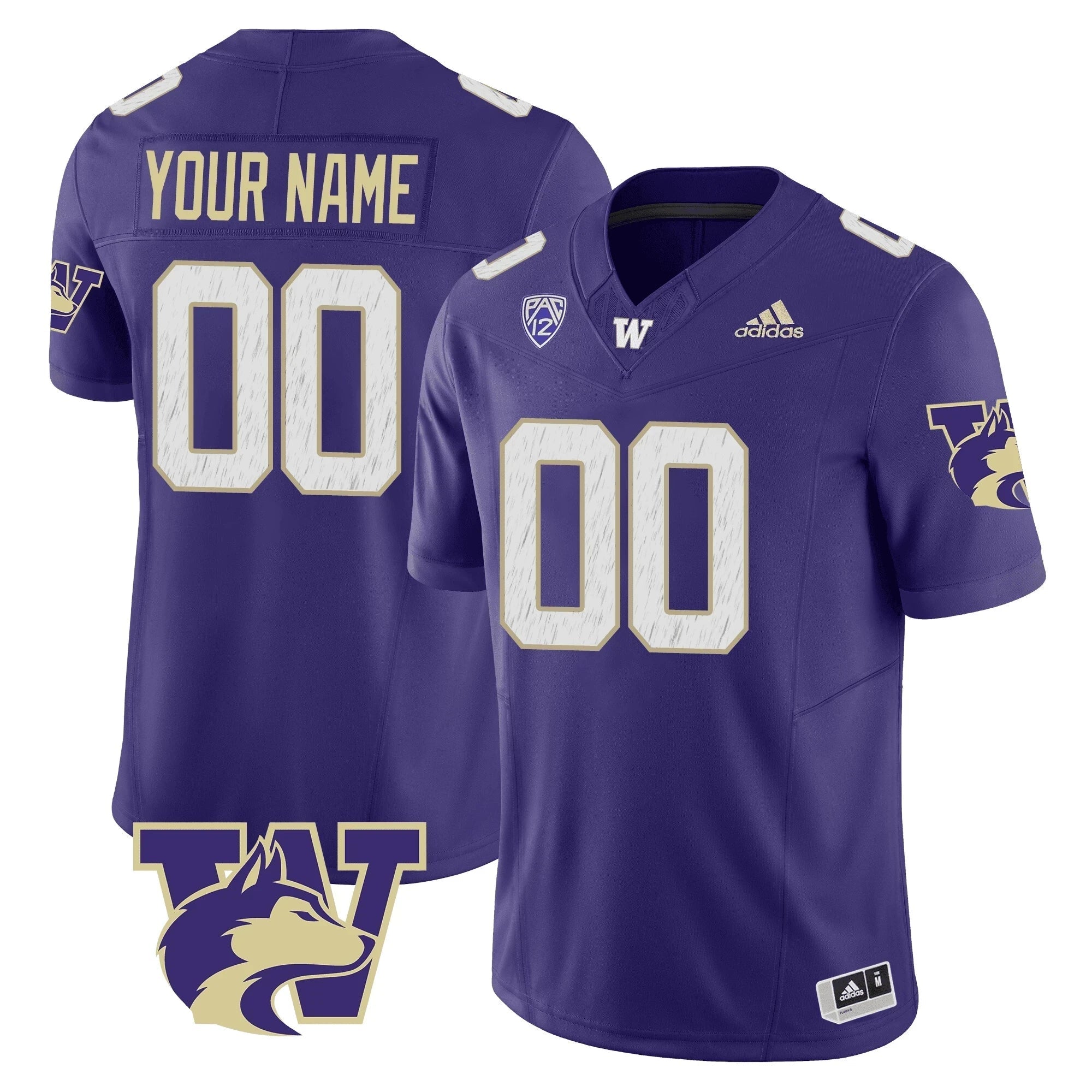 Washington Huskies Limited Custom Jersey - Huskies Logo Patch