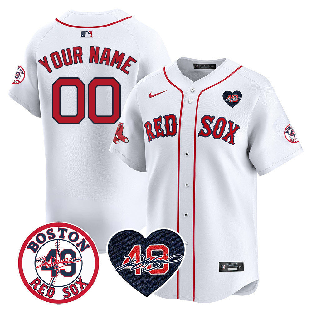 Custom Red Sox Tim Wakefield Memorial Jersey ? All Stitched